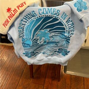 Blue Graphic Sweatshirt